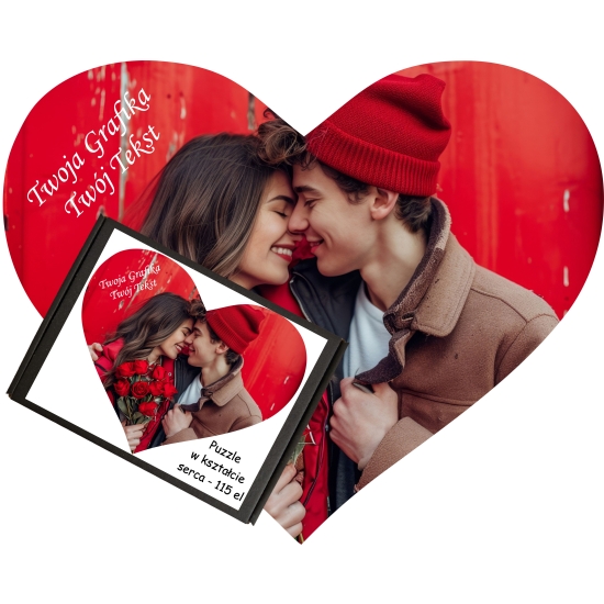 Puzzle Foto z Dowolnym Nadrukiem Zdjęciem Napisem Grafiką Logo A4 96 el